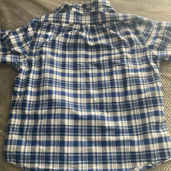 Polo shortsleeved button up blue large - Picture 4 of 5